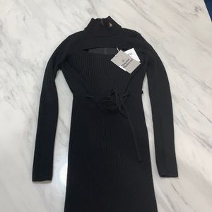 Black Wool Knit Corset Dress by VIVIENNE Westwood